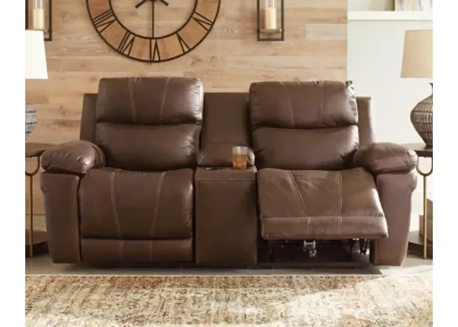 Edmar Power Reclining Loveseat with Console