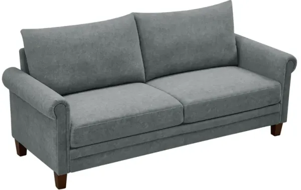 Grey Frosted Cat's Claw Cloth Three-Seater Fabric Sofa