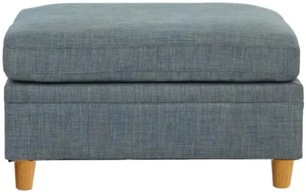 Streamdale Meagan Steel Ottoman in Dorris Fabric