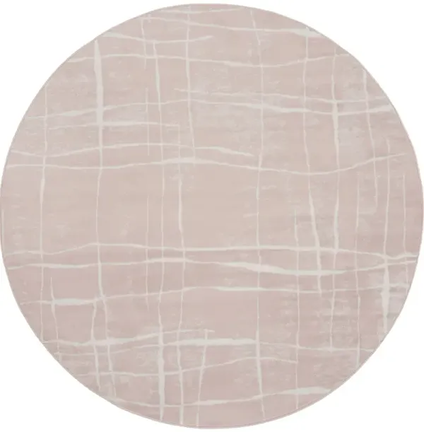 Whimsicle WHS09 Pink/Ivory 8'4" x 11'6" Rug