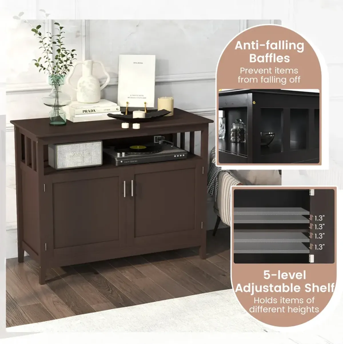 Modern Practical and Beautiful Wooden Kitchen Lockers with Large Storage Space