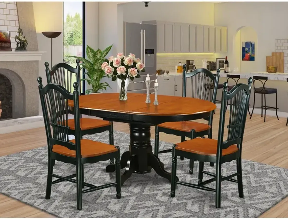 Dining Room Set Black & Cherry