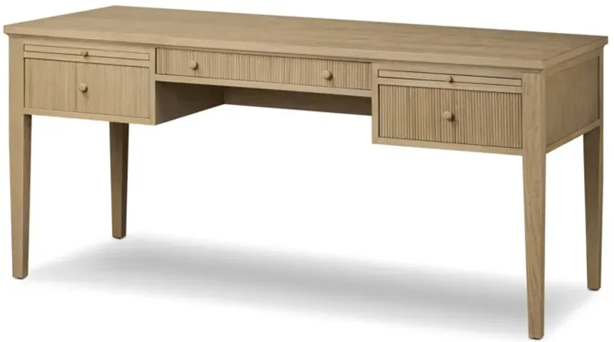 Bush Light Weathered Oak Desk