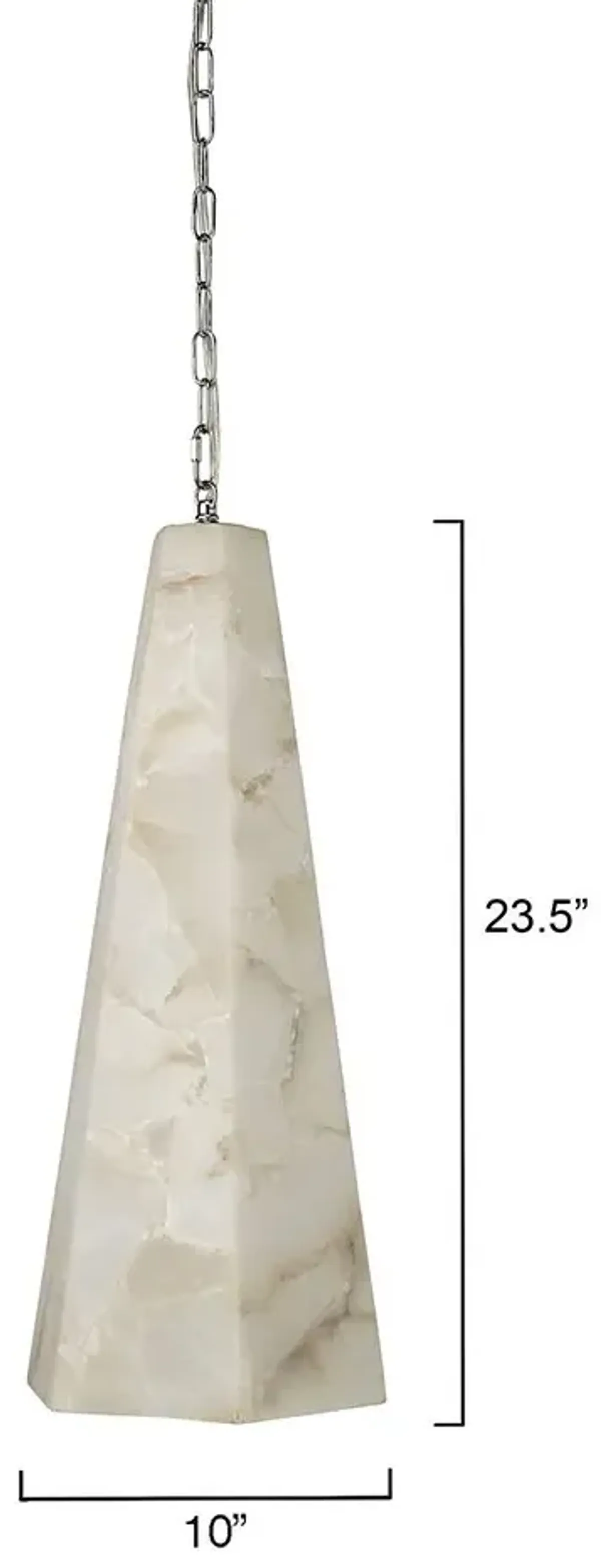 Borealis Tall Hex Pendant