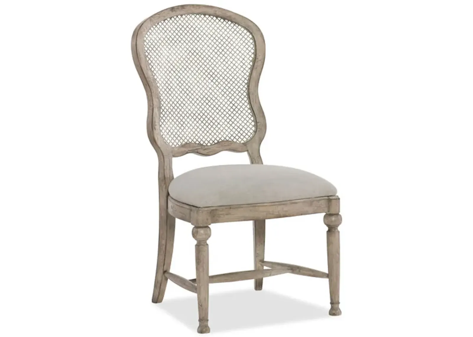 Boheme Gaston Metal Back Side Chair in Grey