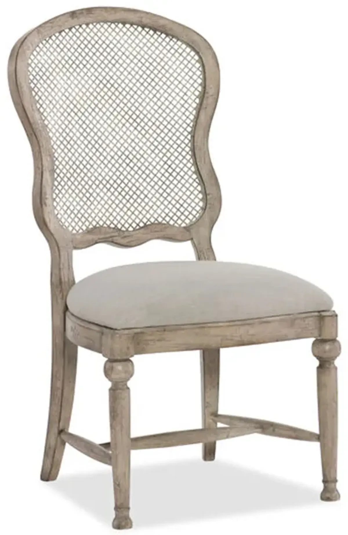 Boheme Gaston Metal Back Side Chair in Grey