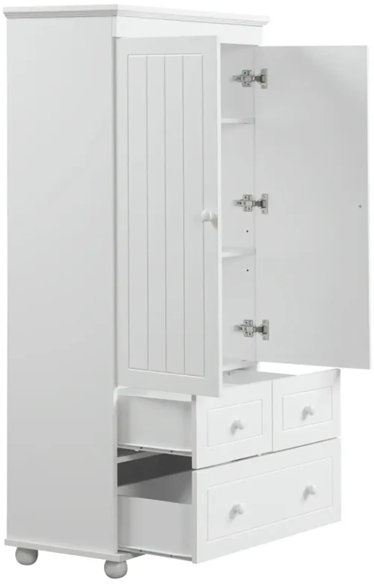 Merax Bathroom Storage Cabinet with Three Drawers