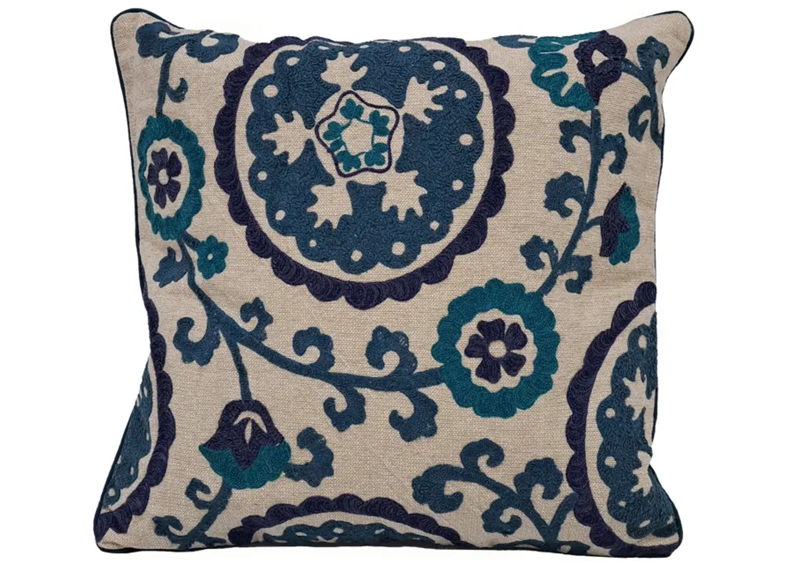 Blue Suzani 20x20" Pillow