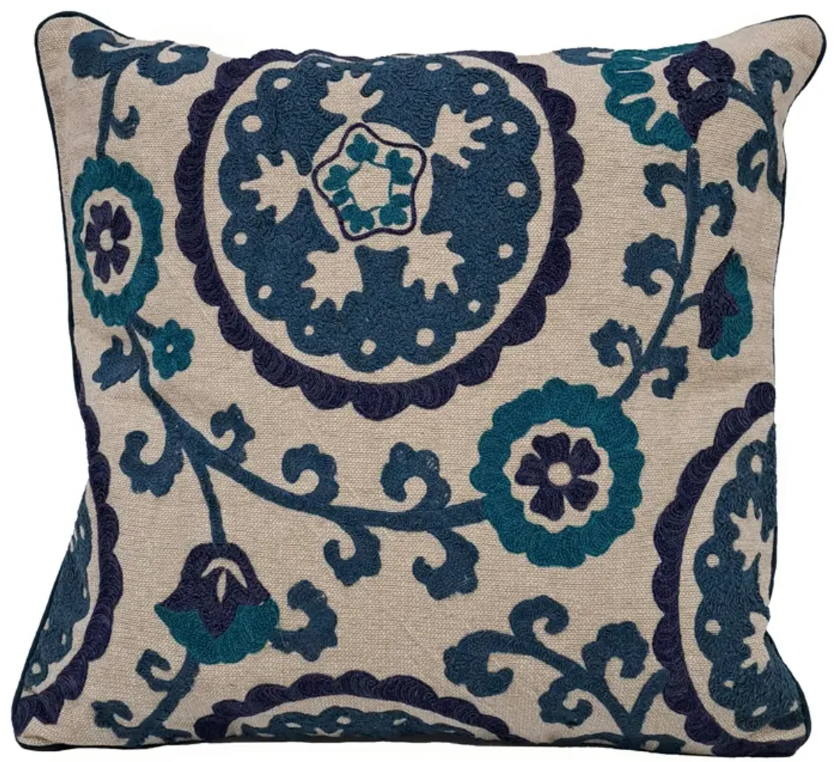 Blue Suzani 20x20" Pillow