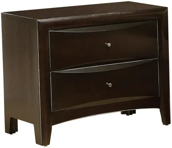 Phoenix 2-drawer Nightstand Deep Cappuccino