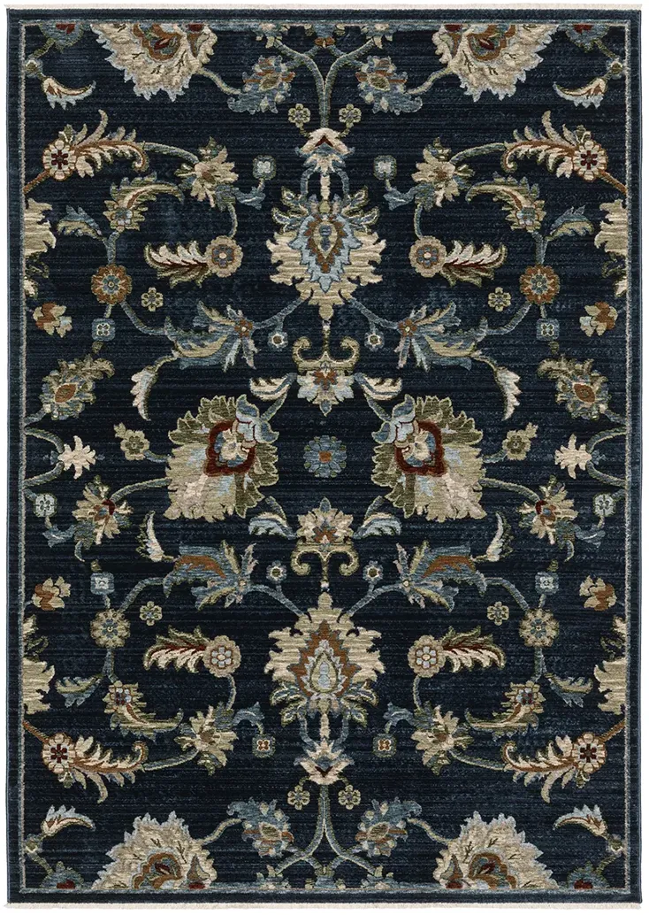 Capella 2'3" x 7'6" Blue Rug