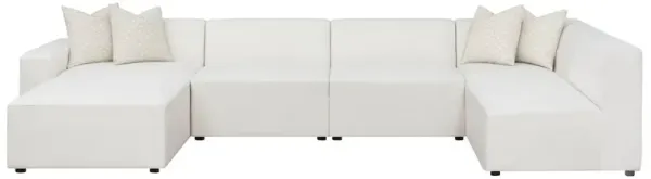 Coaster Co. of America Freddie 6-piece Upholstered Modular Sectional Sofa Pearl