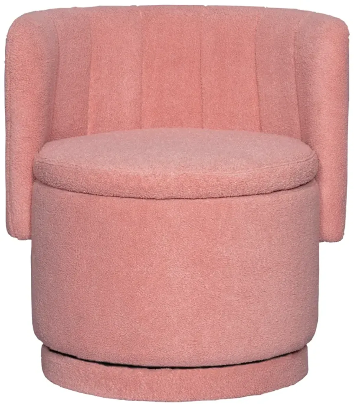 Merax Swivel Boucle Sofa Chair with Storage for Bedroom and Living Room
