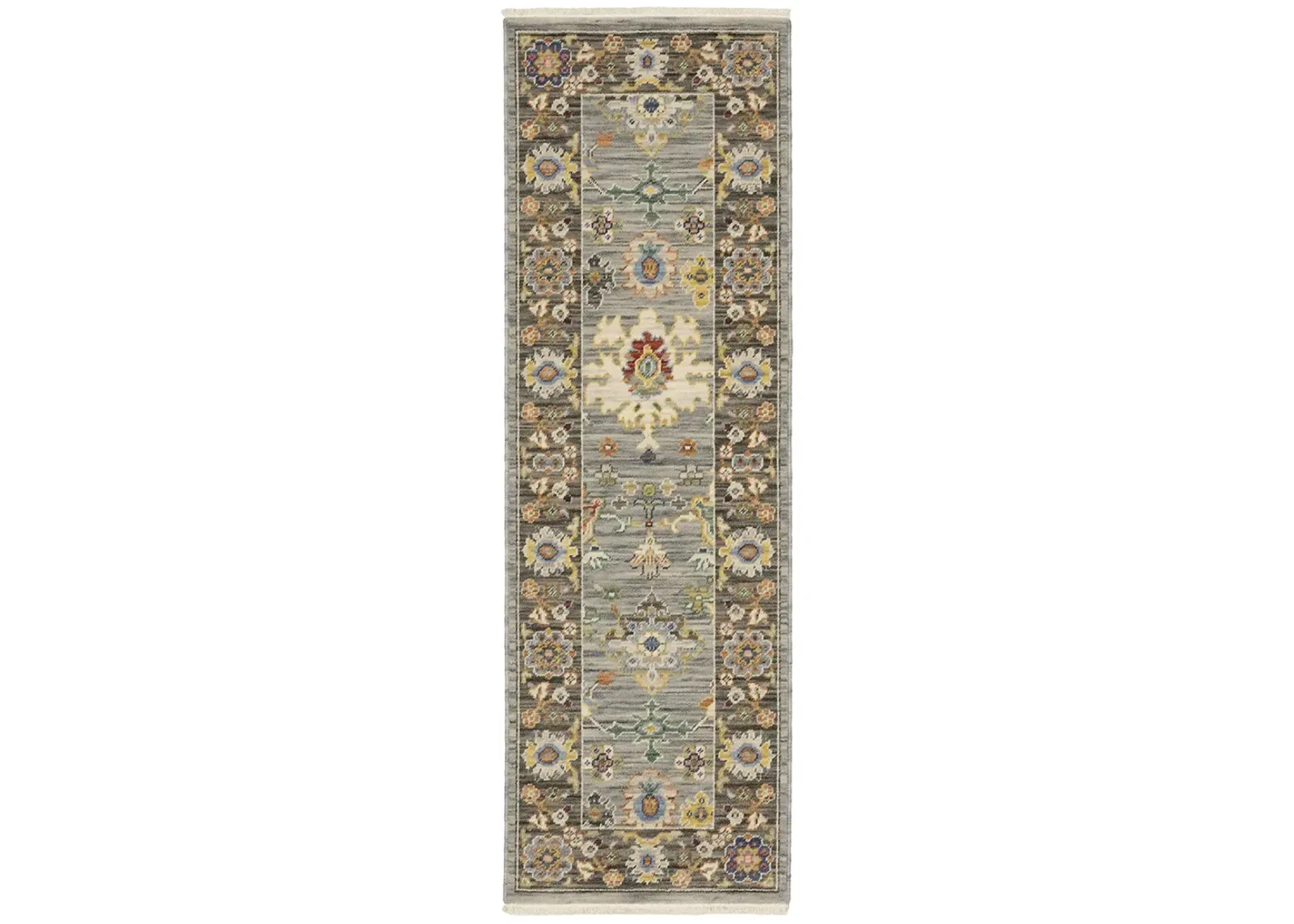 Lucca 2'6" x 12' Blue Rug