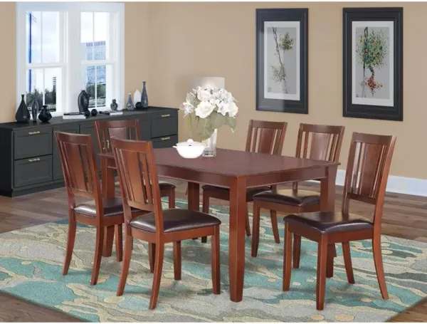 7 Pc Dining room set-Dinette Table and 6 Kitchen Dining Chairs
