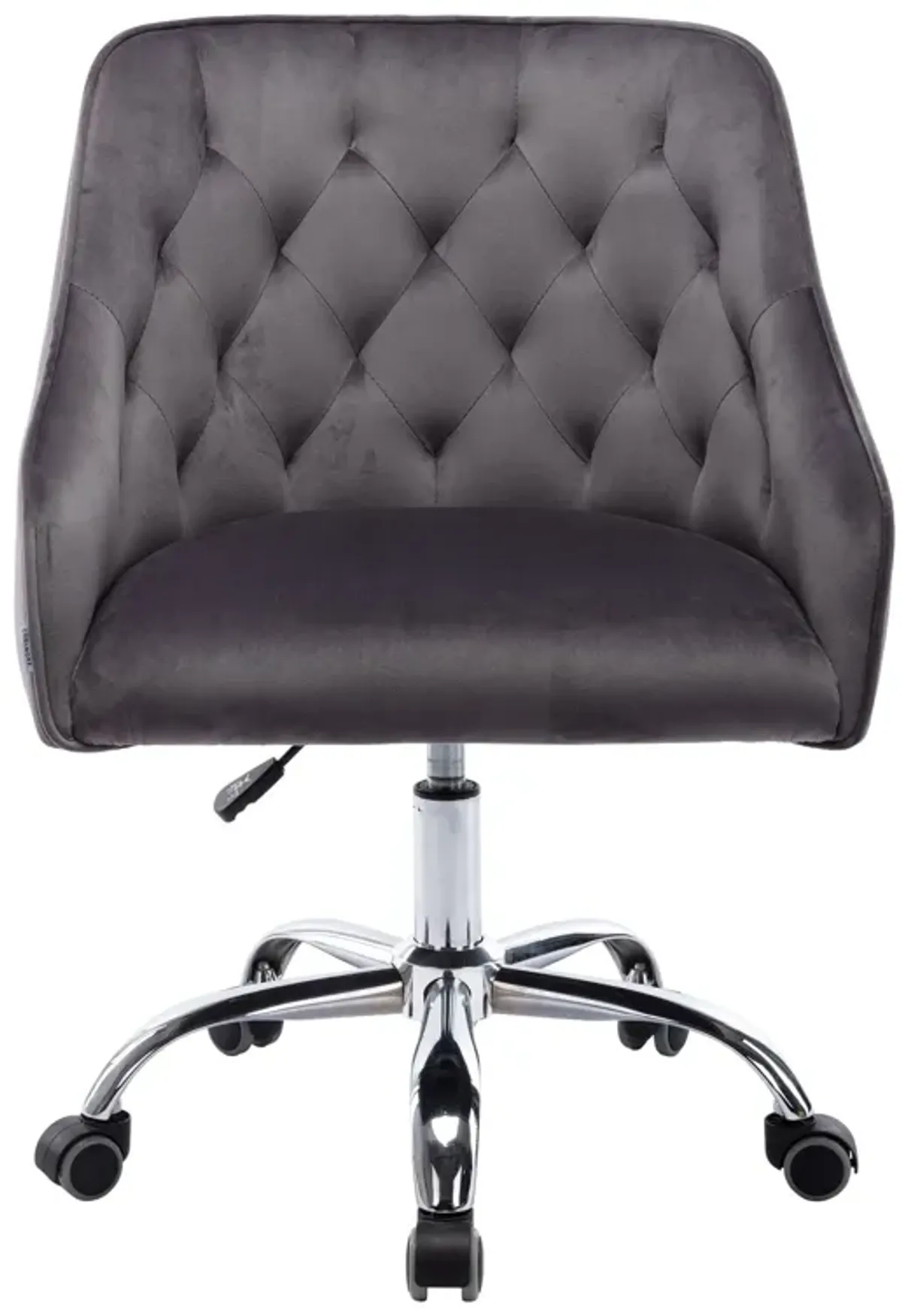 MONDAWE Velvet Cute Computer Chair, Wheels Swivel Height Adjustable Swivel Task Chair for Home Office