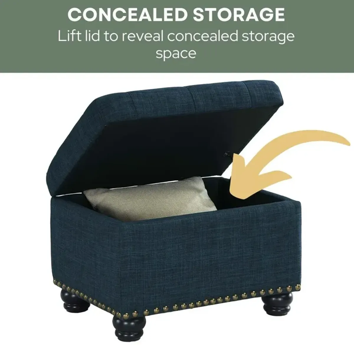 Convience Concept, Inc. 5th Avenue Storage Ottoman