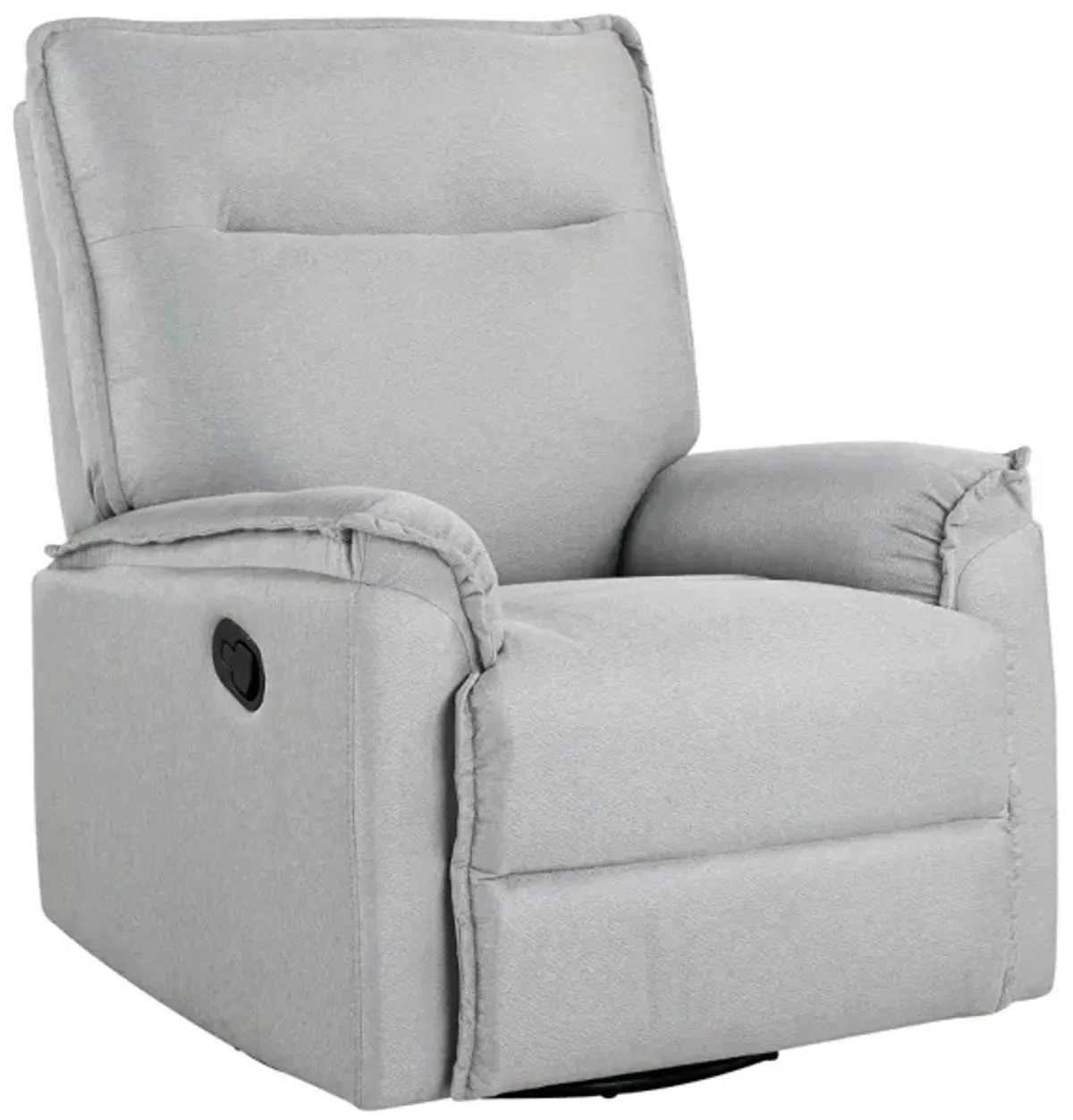 360 Degree Swivel Recliner Manual Recliner Chair Theater Recliner Sofa For Living Room, Grey