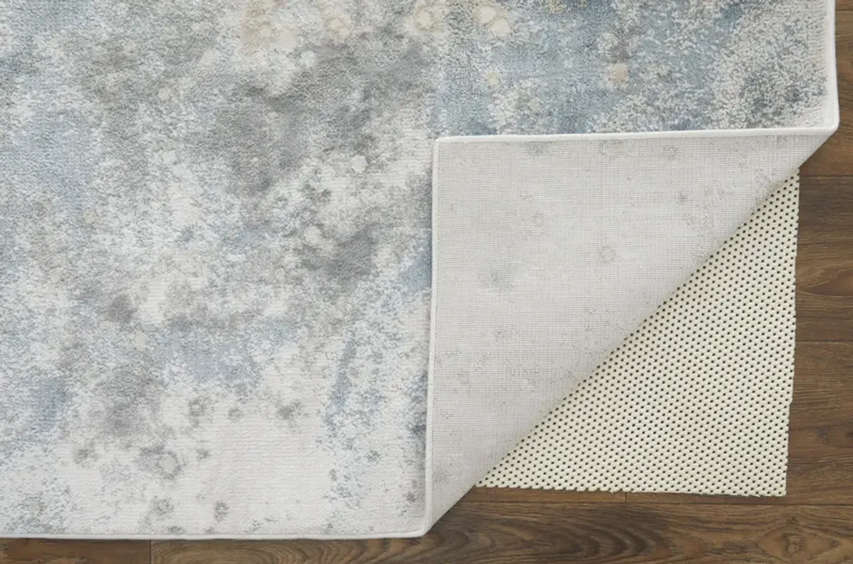 Astra 39L3F Blue/Gray/Ivory 2'10" x 7'10" Rug