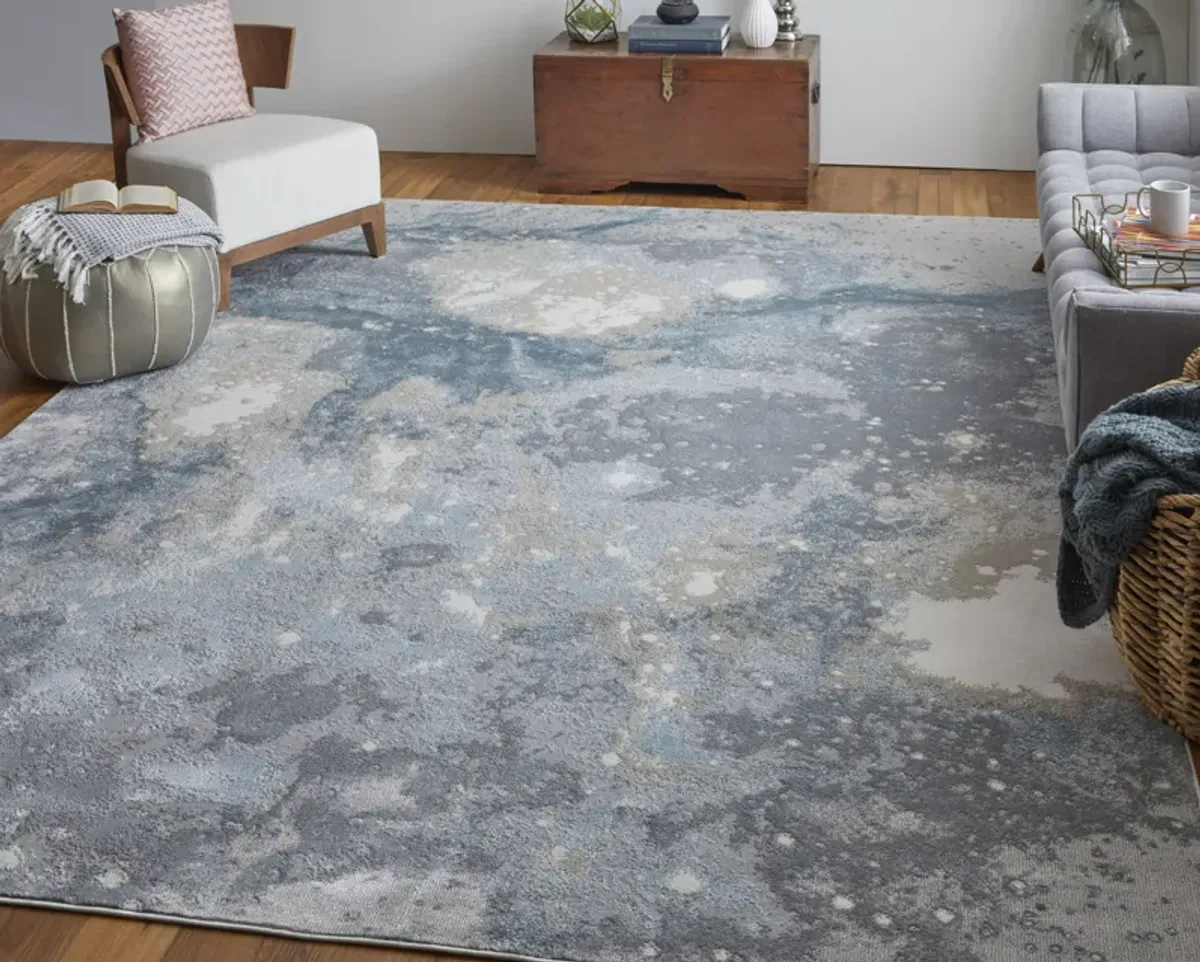 Astra 39L3F Blue/Gray/Ivory 2'10" x 7'10" Rug