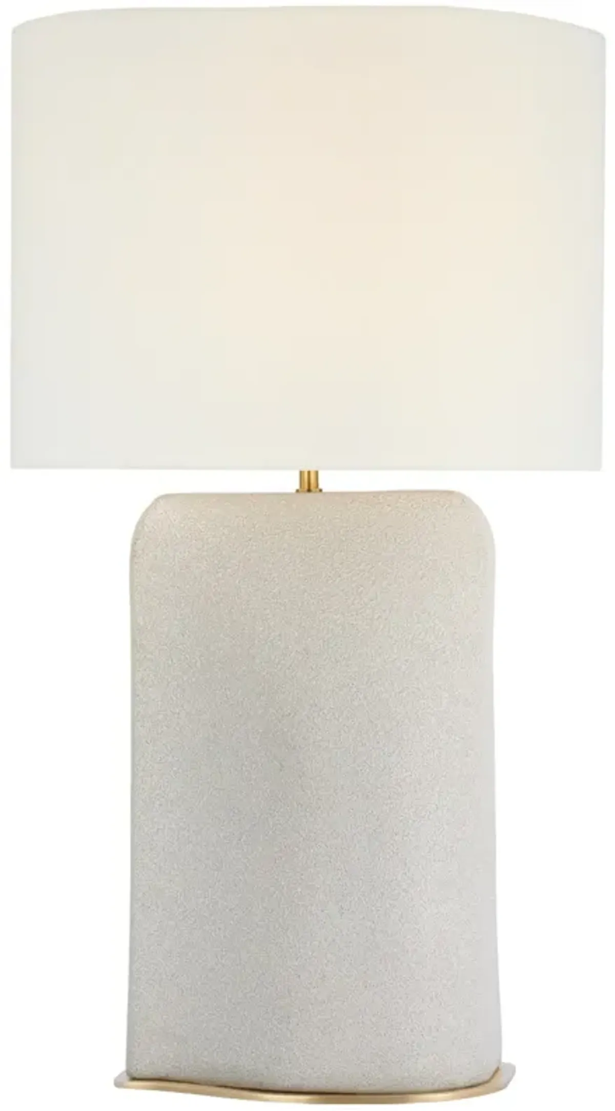 Amantani Extra Large Sculpted Form Table Lamp in Porous White