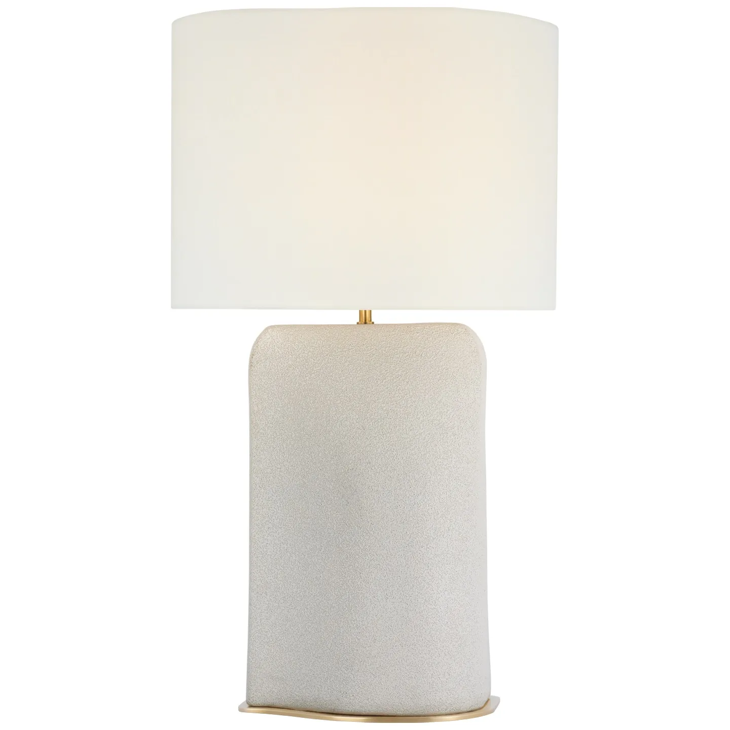 Amantani Extra Large Sculpted Form Table Lamp in Porous White