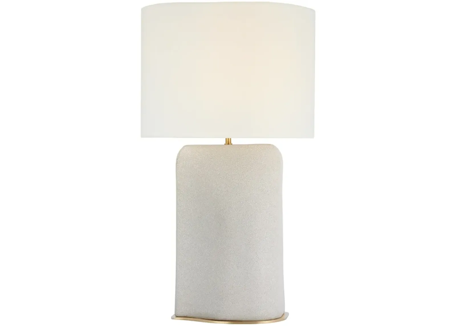 Amantani Extra Large Sculpted Form Table Lamp in Porous White