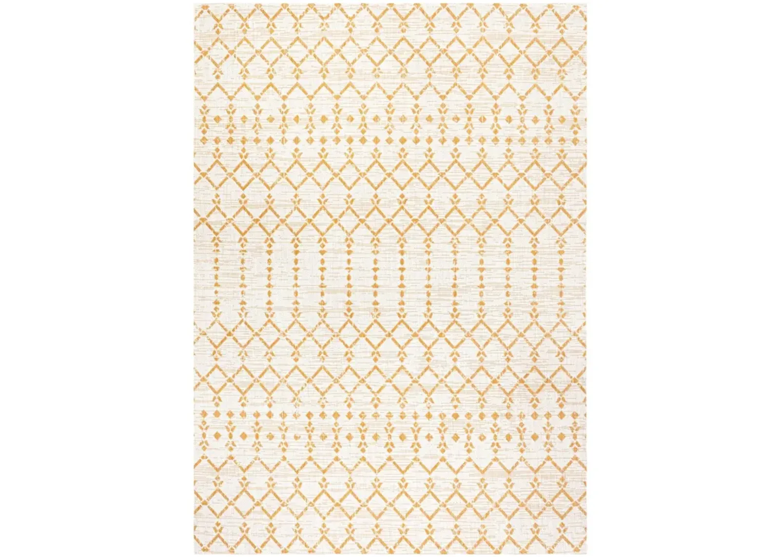 Ourika Moroccan Geometric Textured Weave Indoor/Outdoor Runner Rug