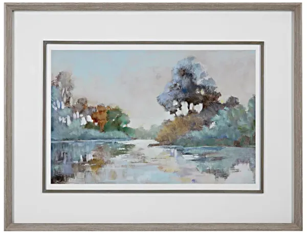 Morning Lake Framed Print
