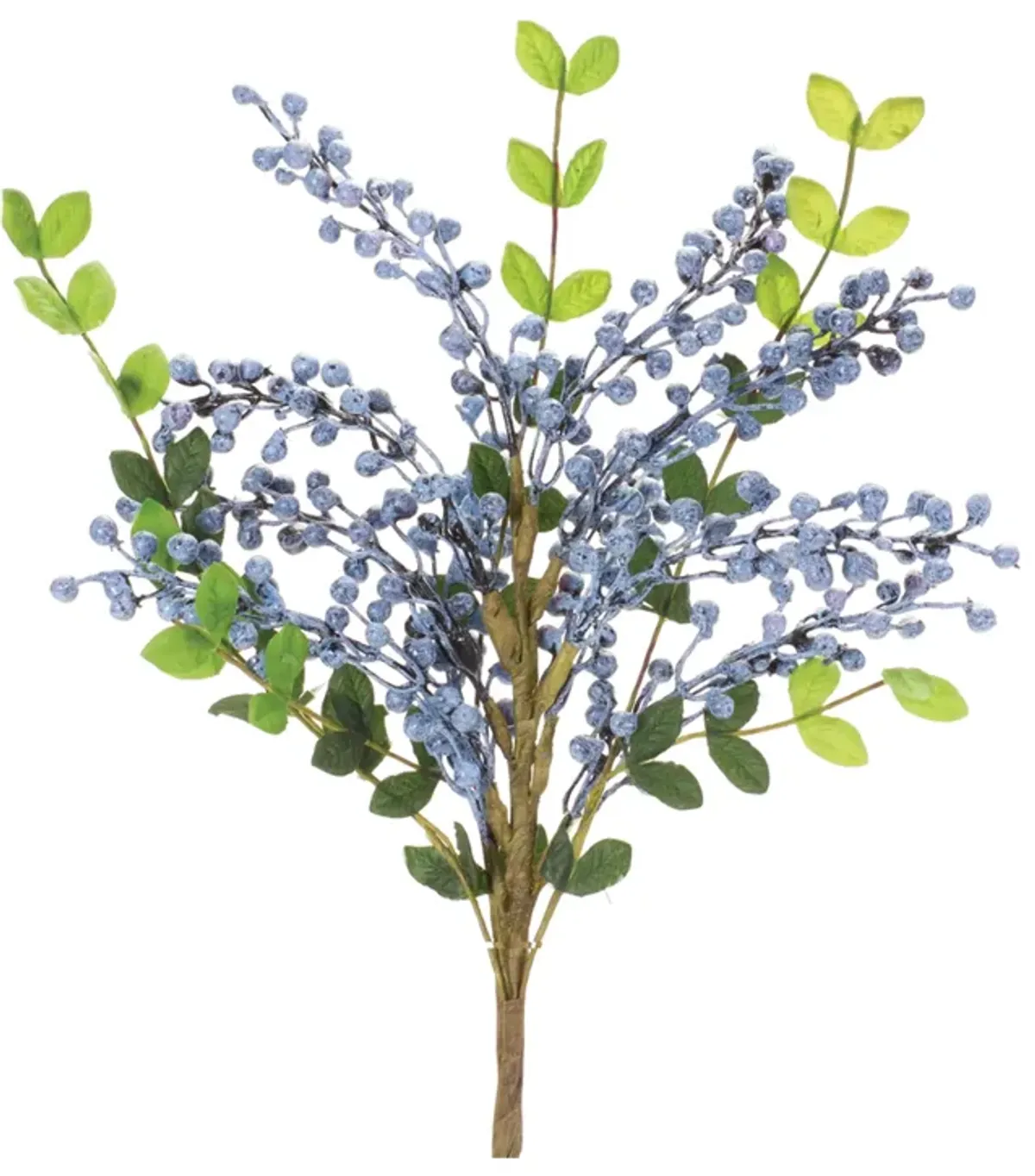 Blue Berry Leaf Spray (Set of 6) – Stunning Artificial Stems for Seasonal Decor