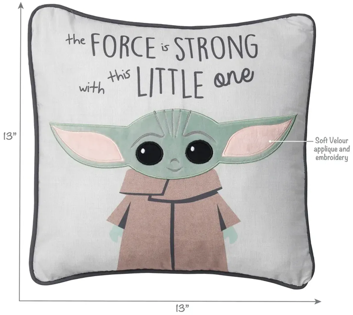 Lambs & Ivy Star Wars The Child/Baby Yoda Decorative Nursery Throw Pillow