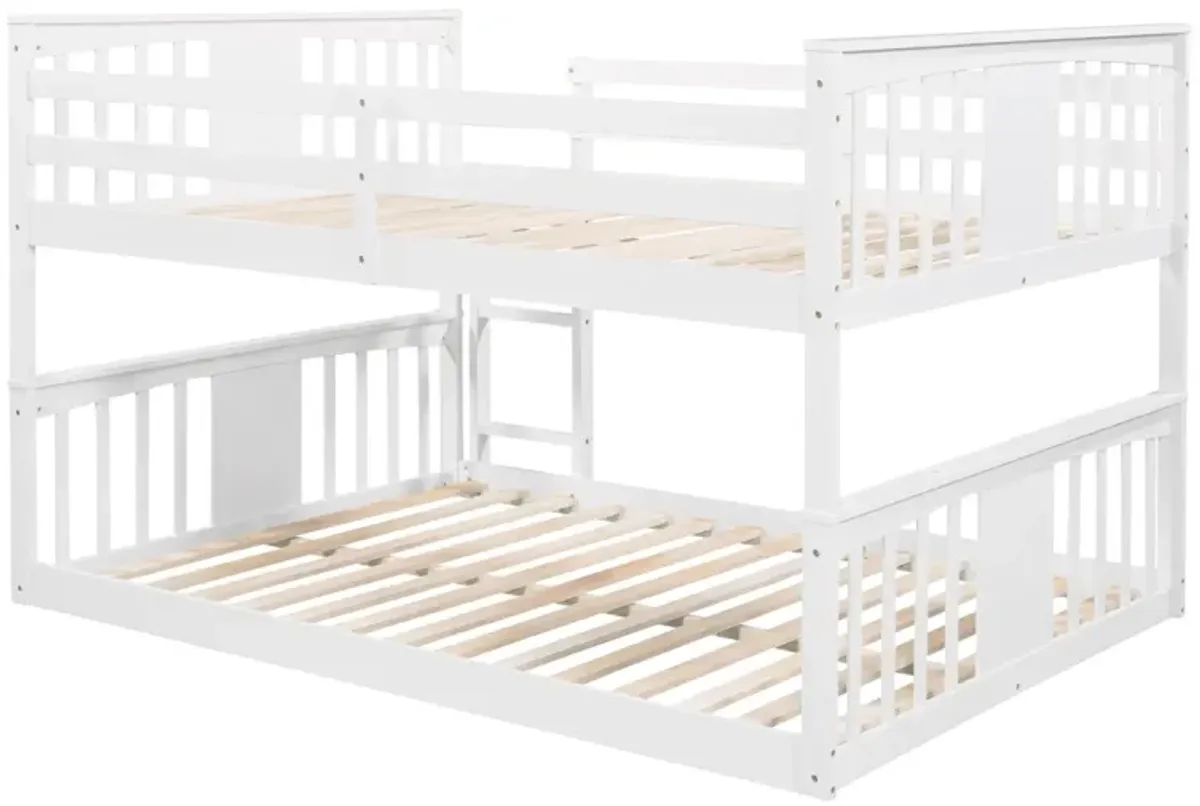 Full Over Full Bunk Bed With Ladder