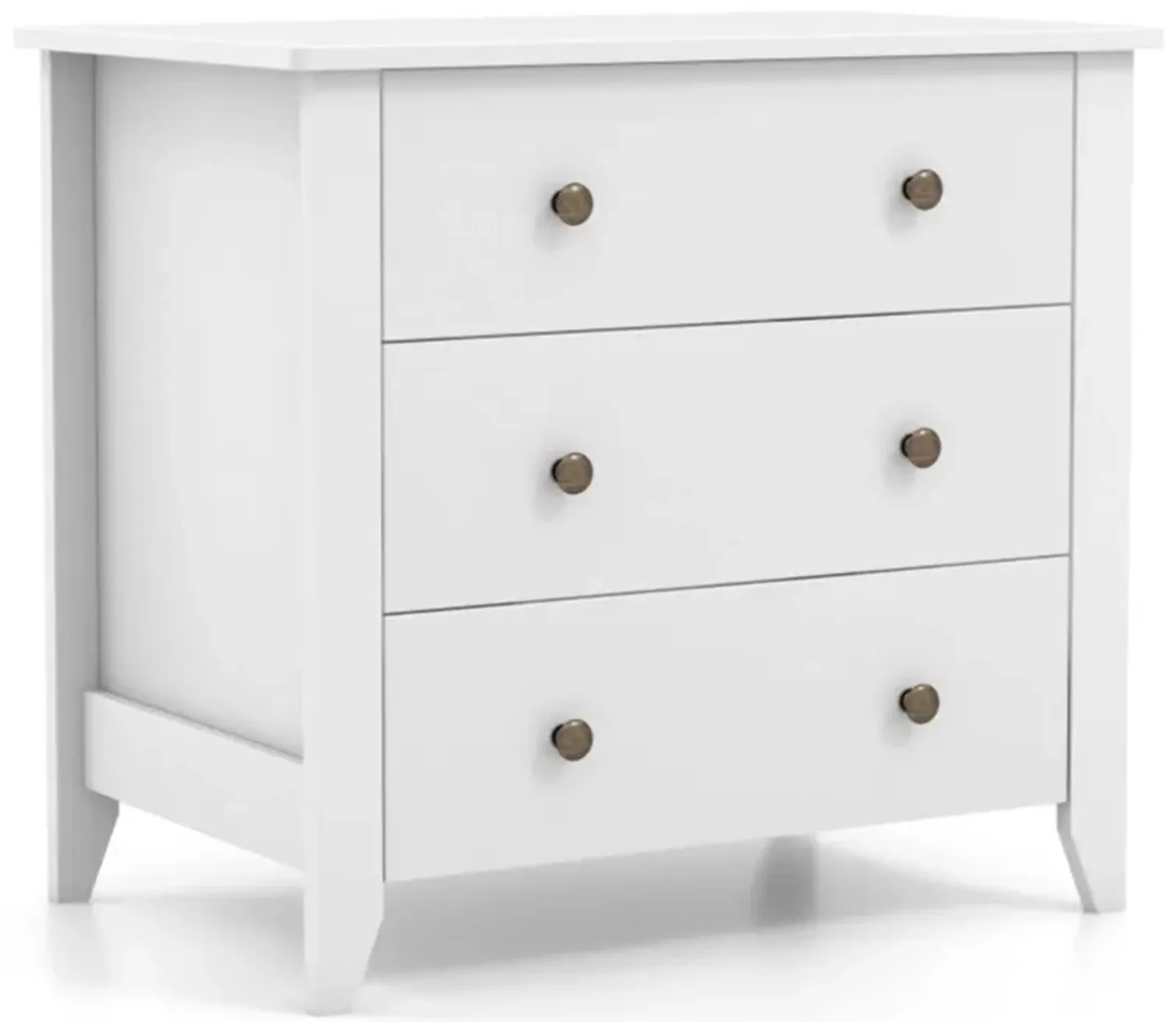 Hivvago 3 Drawer Dresser Chest of Drawers Bedside Table