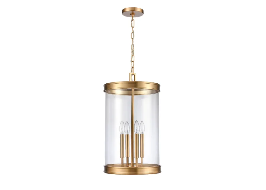 Mendoza 12.75'' Gold Wide 4-Light Pendant