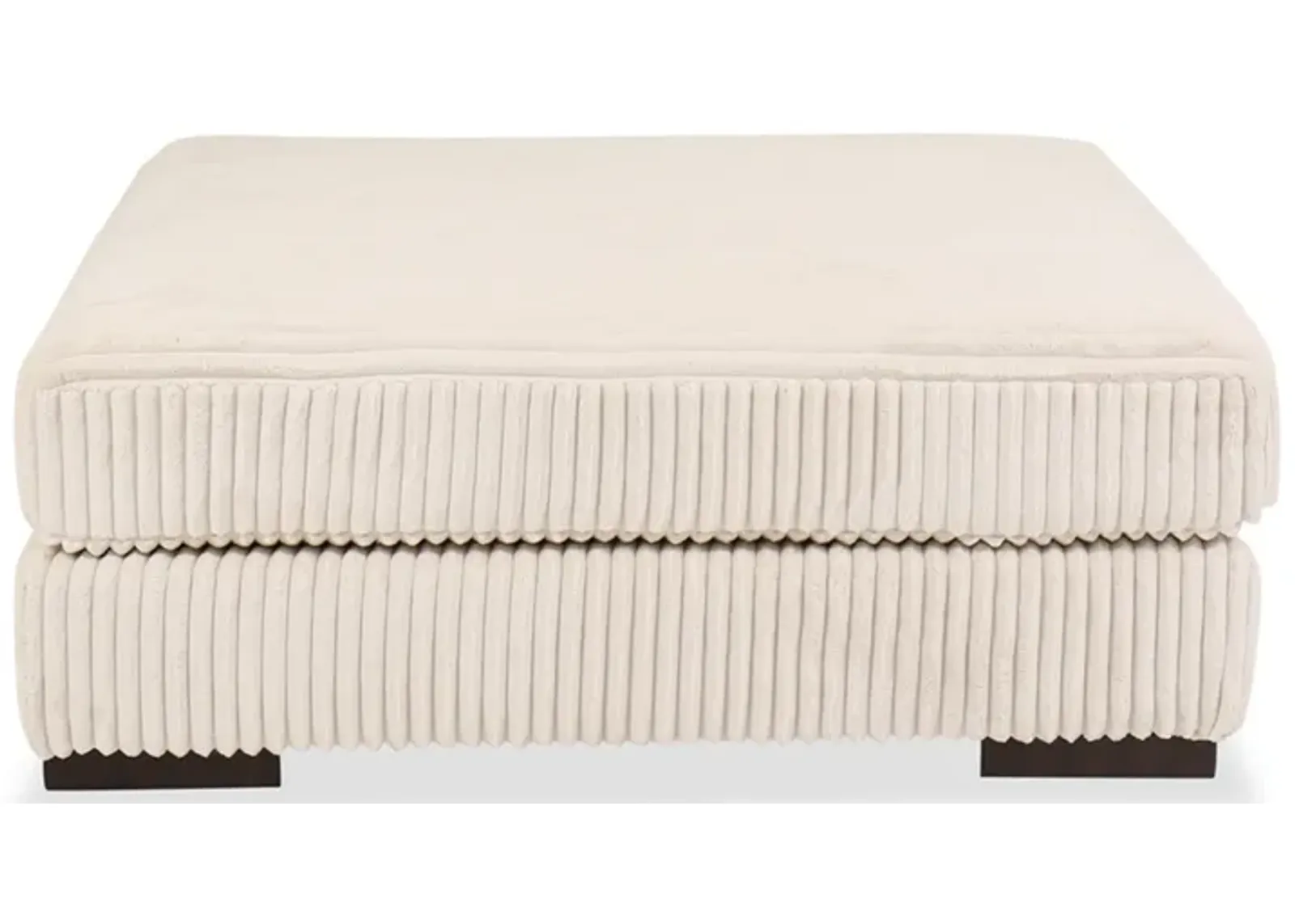 Lindyn Ivory Oversized Ottoman