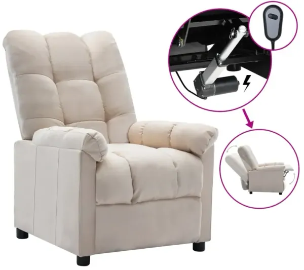 Recliner Cream Fabric