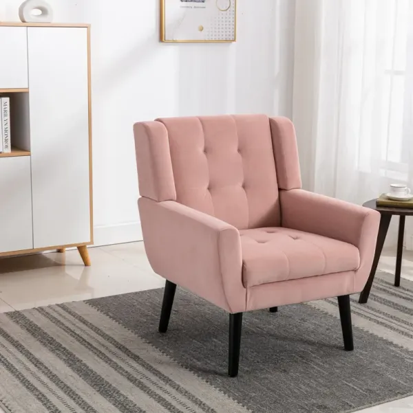 Streamdale Velvet Ergonomic Accent Chair for Living Room or Bedroom
