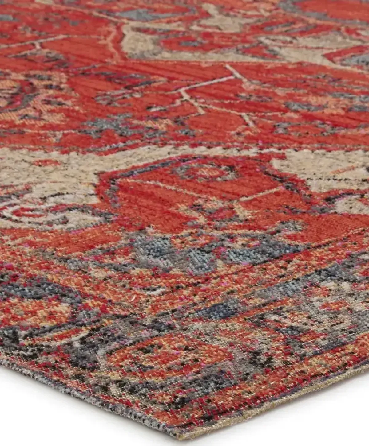 Polaris Leighton Red 2'8" x 10' Runner Rug