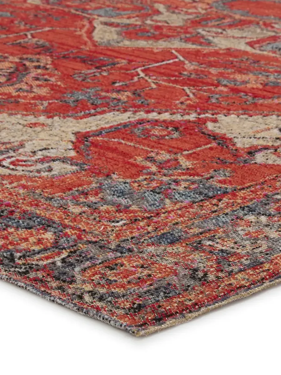 Polaris Leighton Red 2'8" x 10' Runner Rug