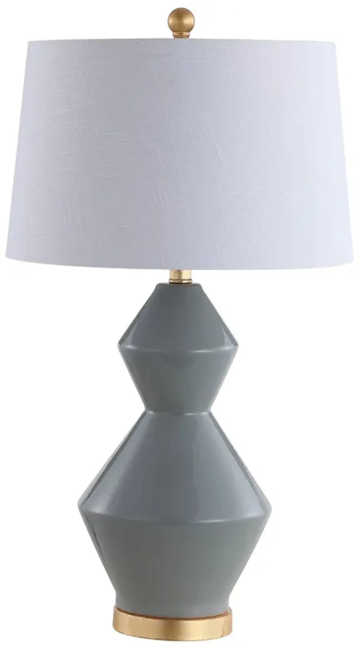 Alba Geometric Ceramicmetal LED Table Lamp