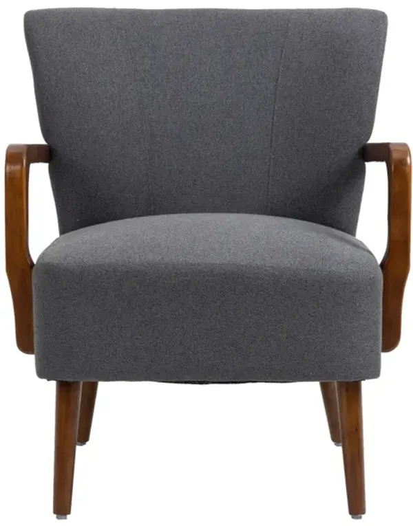 Streamdale Wood Frame Armchair, Modern Accent Chair Lounge Chair For Living Room
