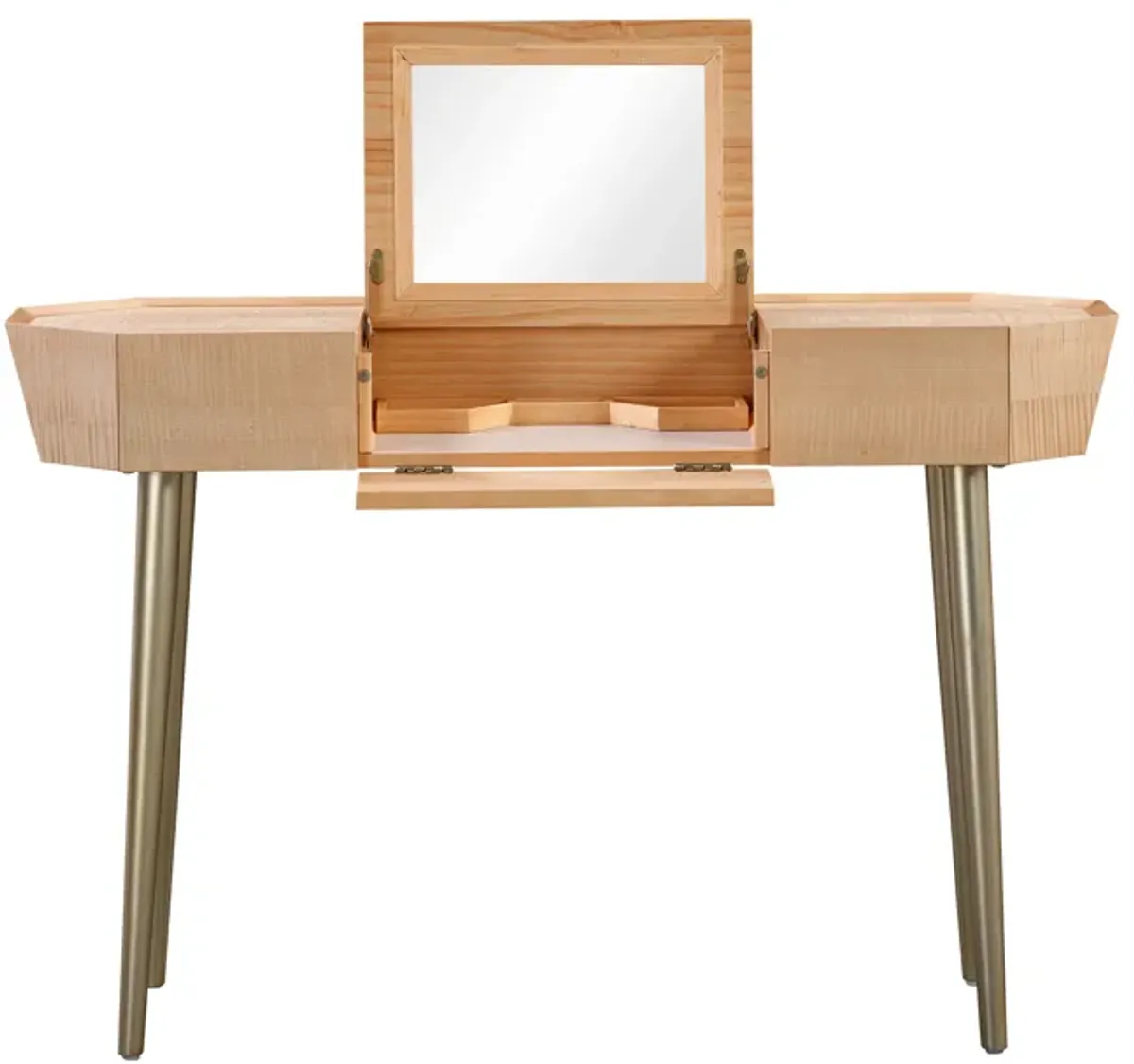 Sadie Natural Maple Vanity Desk