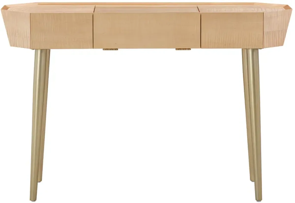 Sadie Natural Maple Vanity Desk