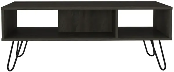 Hivvago 40 Inch Carbon Espresso Manufactured Wood Rectangular Coffee Table