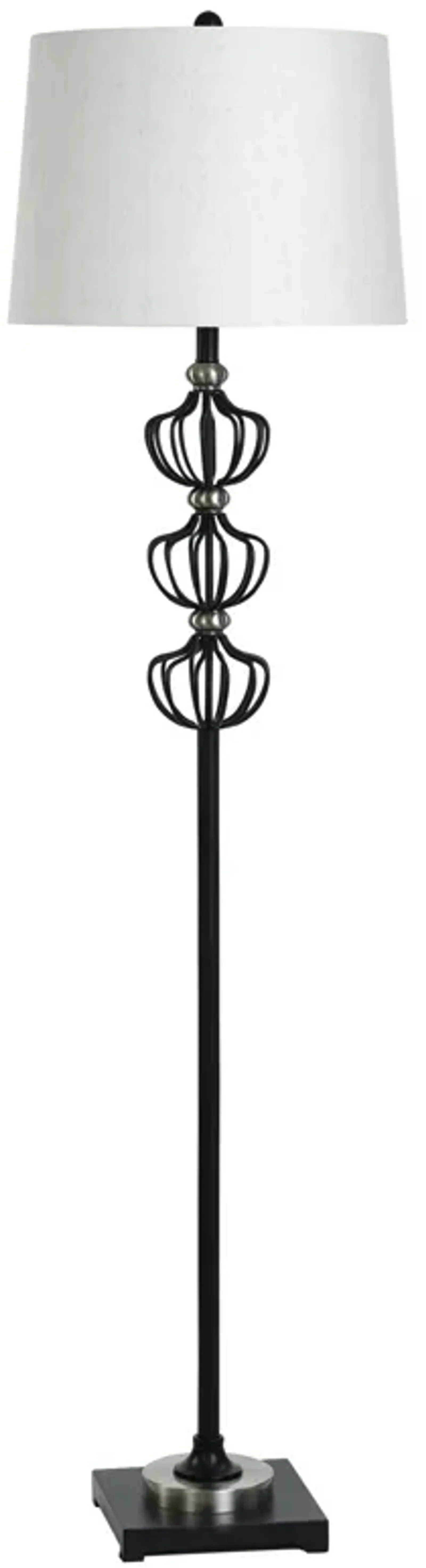 Benzo Silver Floor Lamp