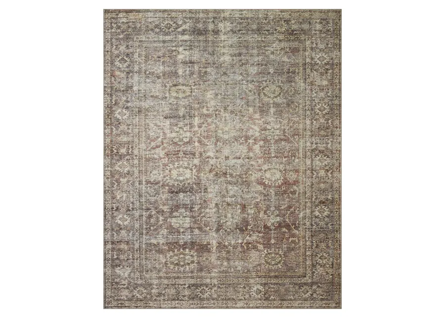 Georgie GER06 Bordeaux/Antique 5' x 7'6" Rug by Amber Lewis