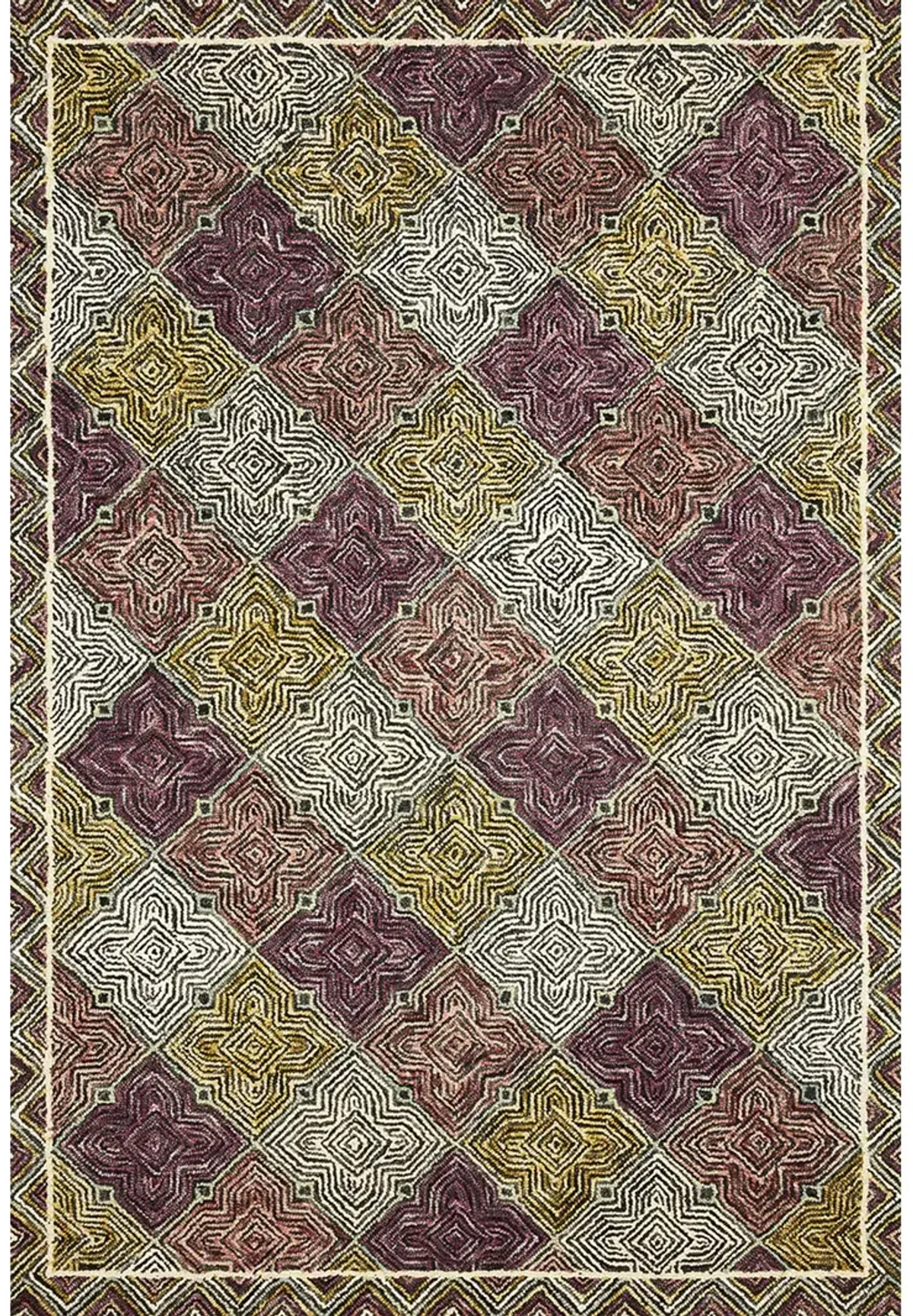 Spectrum SPE03 Charcoal/Multi 8'6" x 12' Rug