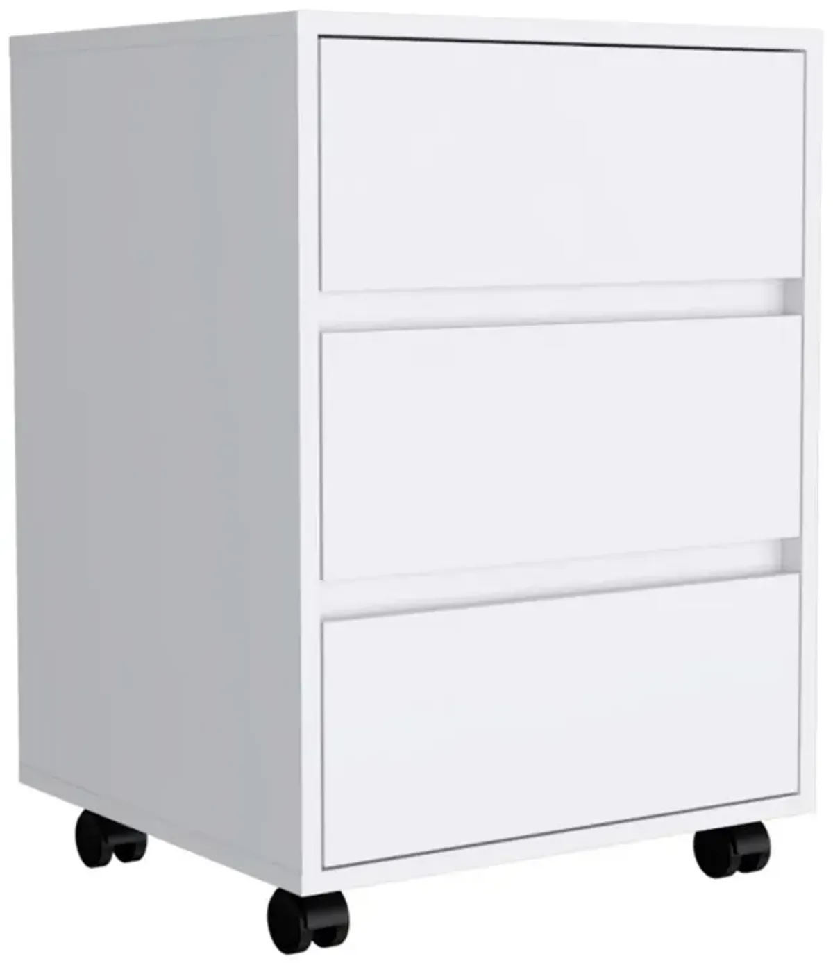 Three Drawers Filing Cabinet Bang, Office, White