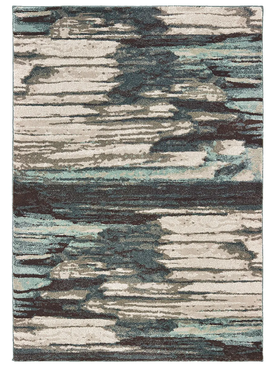 Carson 5'3" x 7'3" Blue Rug