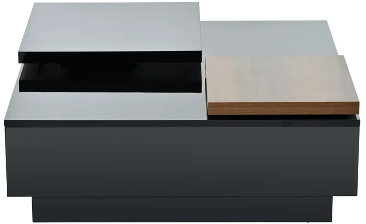 Merax Modern Square Wood Coffee Table